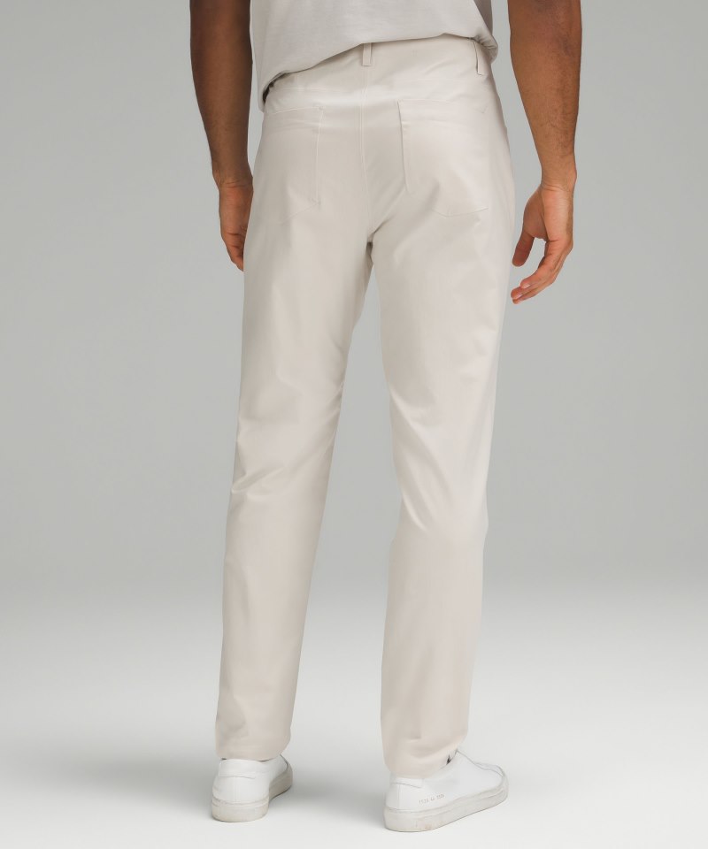 Lululemon ABC Bonded Twill 5 Pocket Pant Natural Ivory Online Outlet Sale