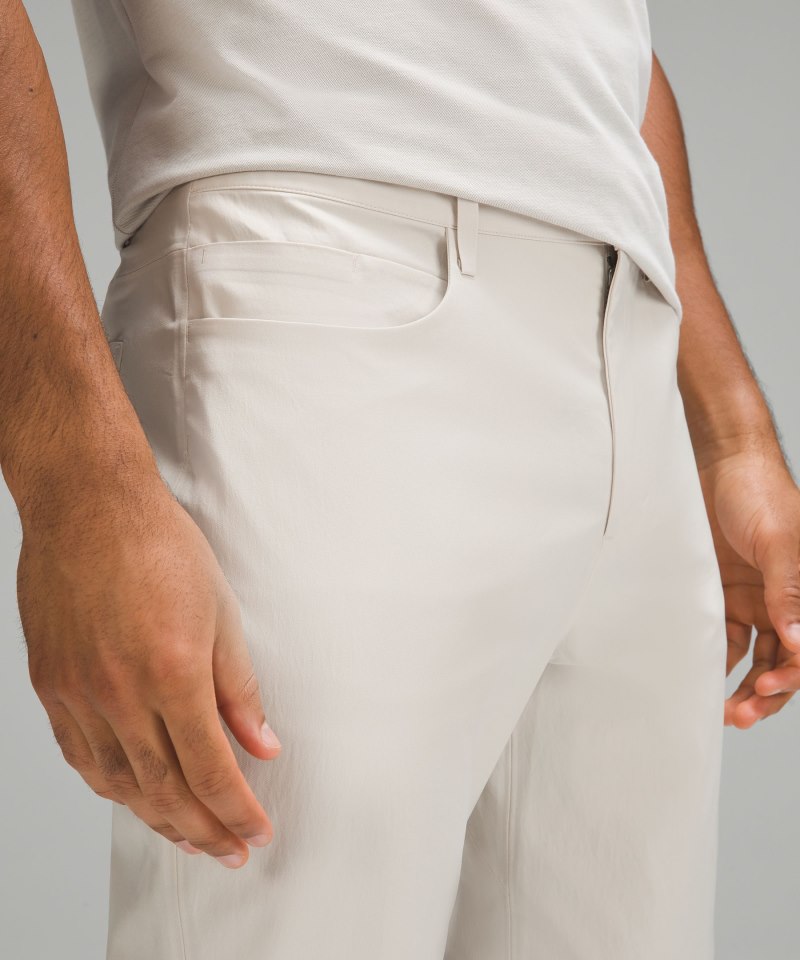 Lululemon ABC Bonded Twill 5 Pocket Pant Natural Ivory Online Outlet Sale