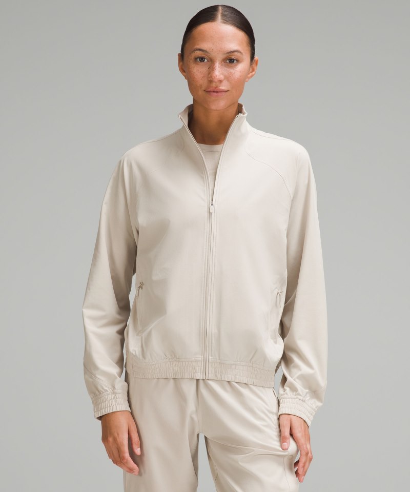 Lululemon Relaxed-Fit Track Jacket Mojave Tan Online Outlet Sale