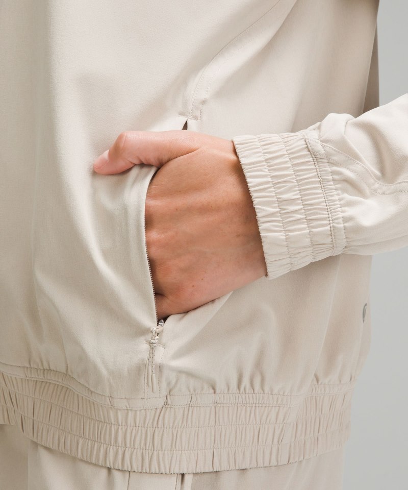 Lululemon Relaxed-Fit Track Jacket Mojave Tan Online Outlet Sale