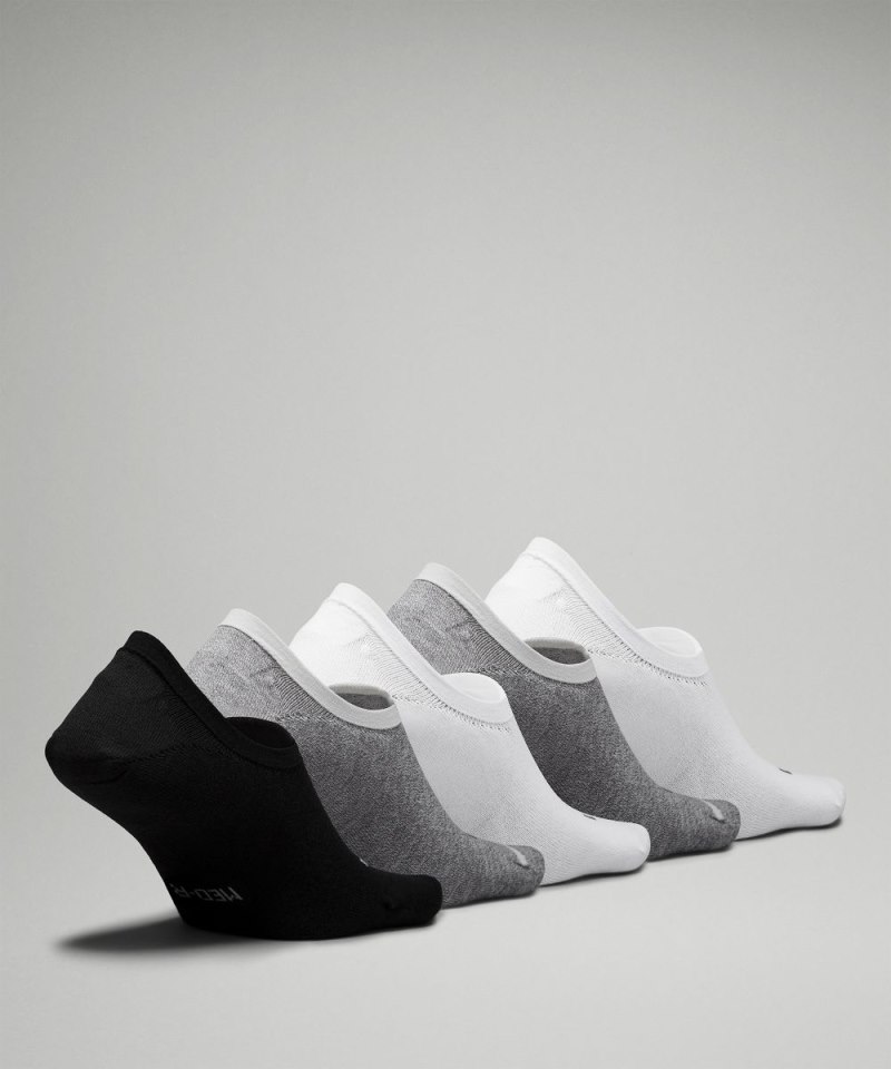 Lululemon Women's Daily Stride Comfort No-Show Socks *5 Pack White / Heather Grey / Black Online Outlet Sale