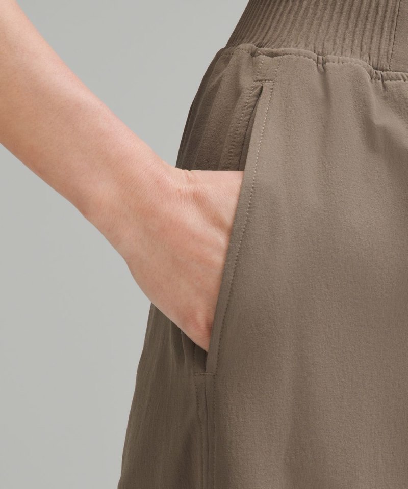 Lululemon Stretch Woven High-Rise Wide-Leg Cropped Pant Nomad Online Outlet Sale