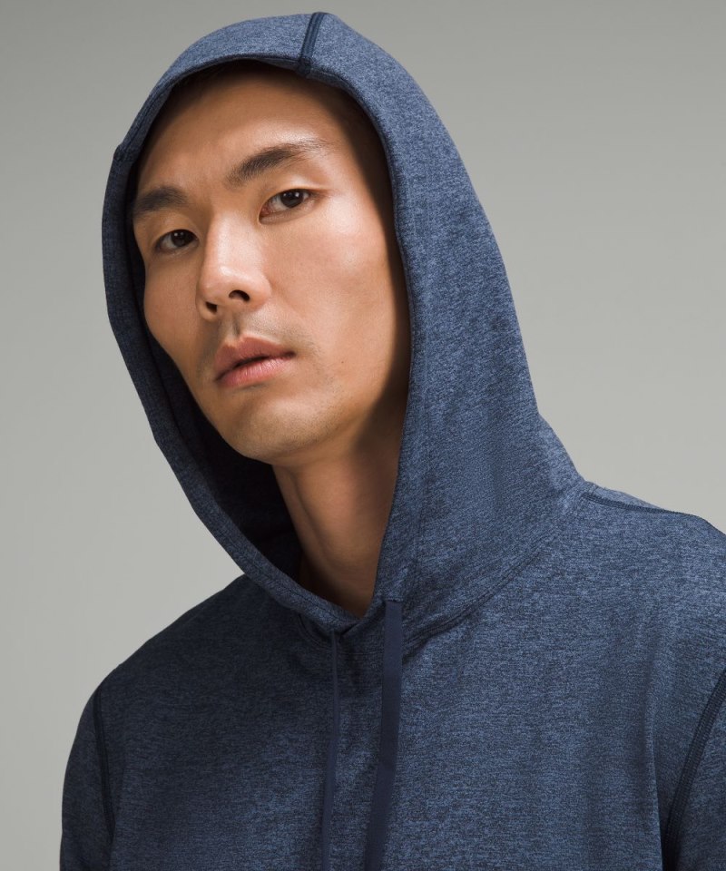 Lululemon Soft Jersey Pullover Hoodie Heathered Mineral Blue / Heathered True Navy Online Outlet Sale
