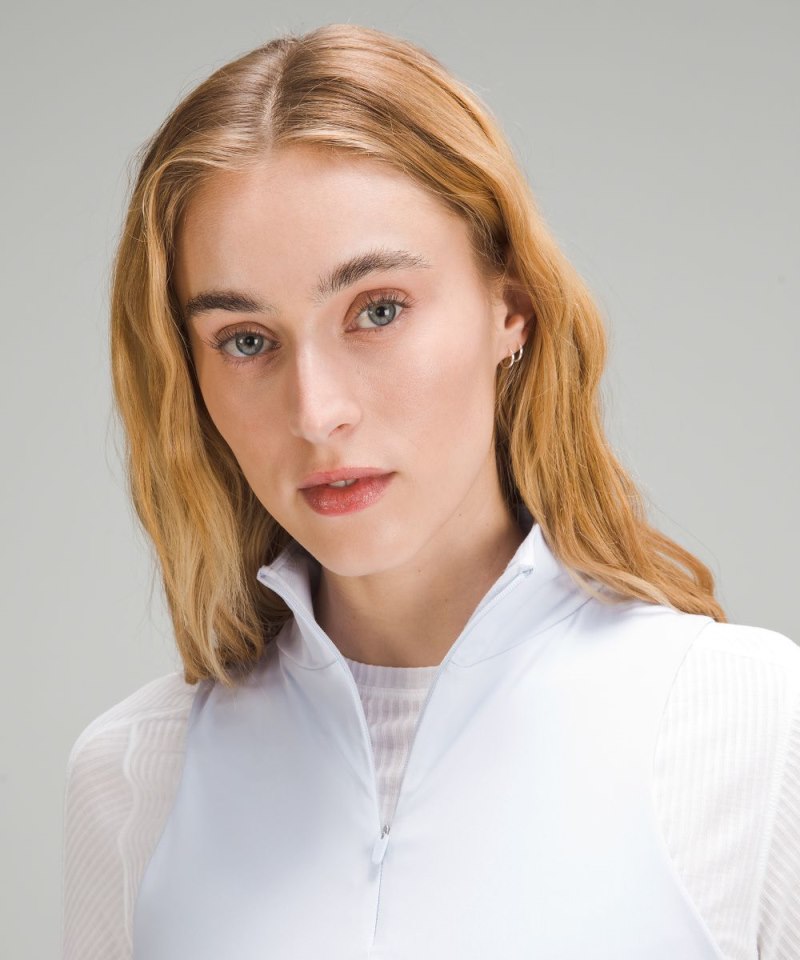 Lululemon Tight-Fit Lined Half-Zip Tank Top *Online Only Blissful Blue Online Outlet Sale