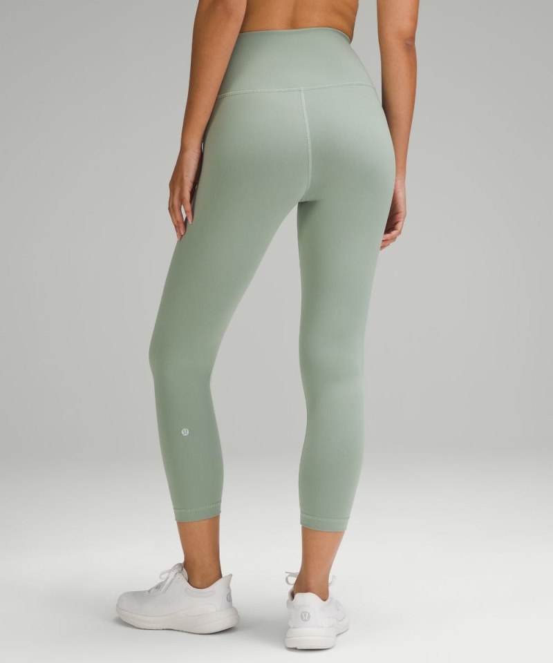 Lululemon Wunder Train High-Rise Crop 23" Palm Court Online Outlet Sale