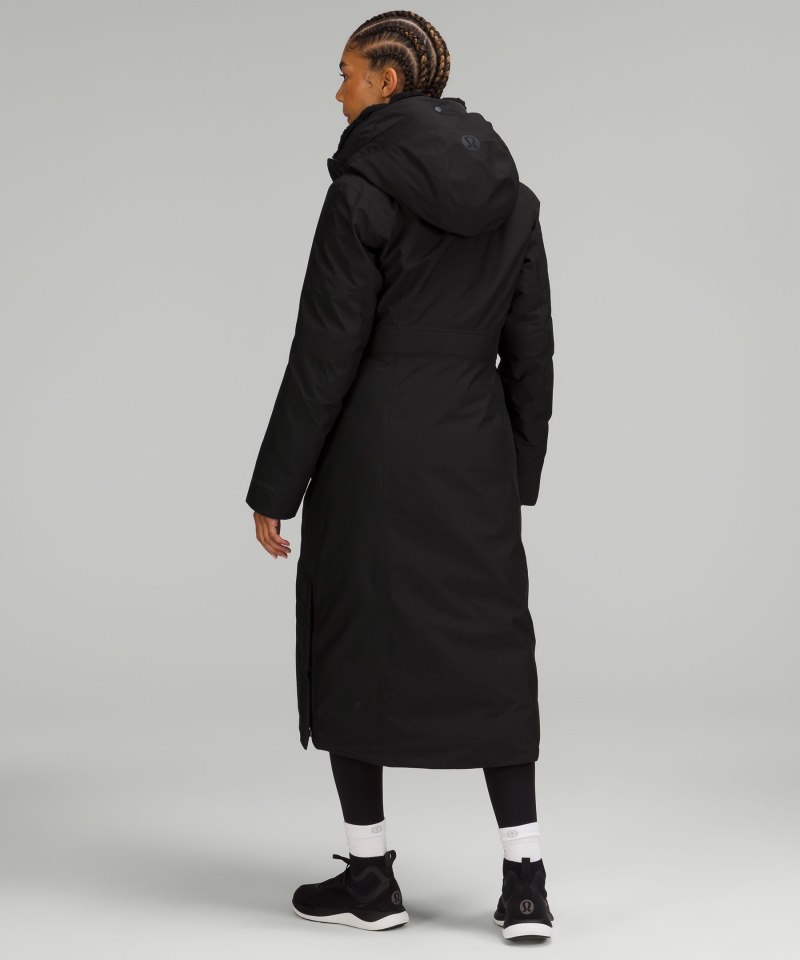 Lululemon Snow Warrior Long Parka Black Online Outlet Sale