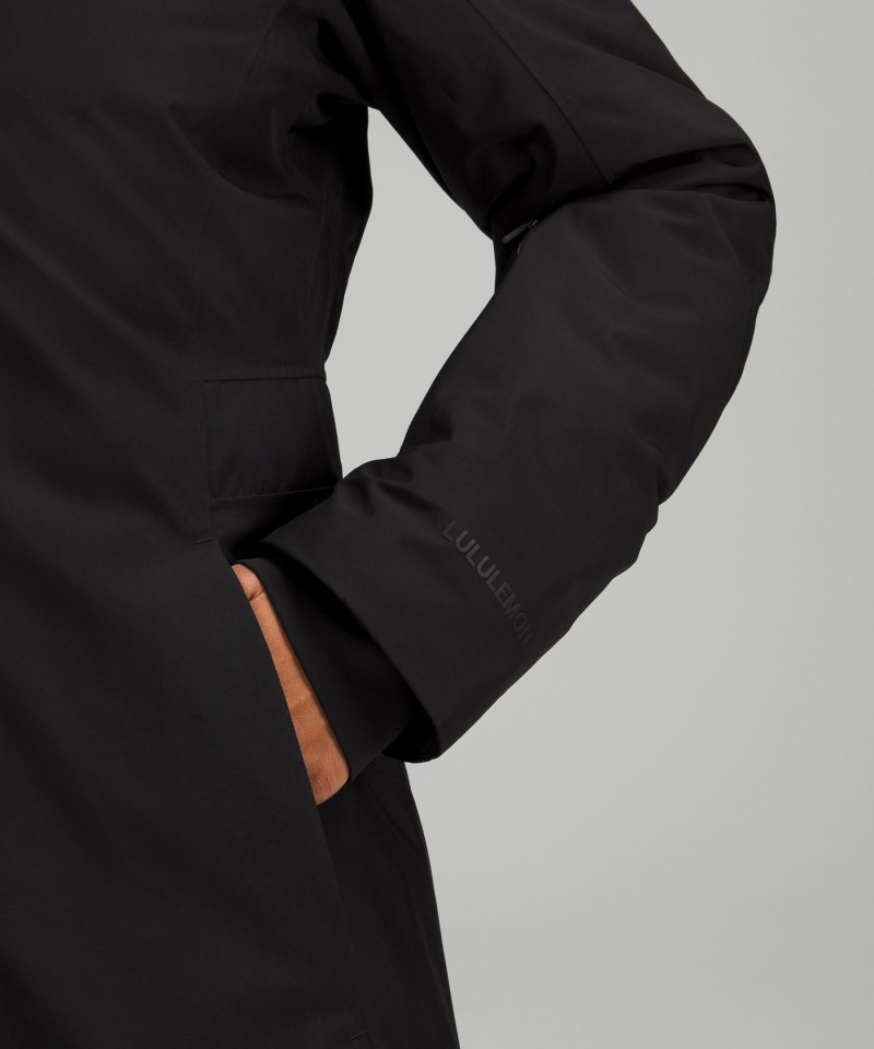Lululemon Snow Warrior Long Parka Black Online Outlet Sale