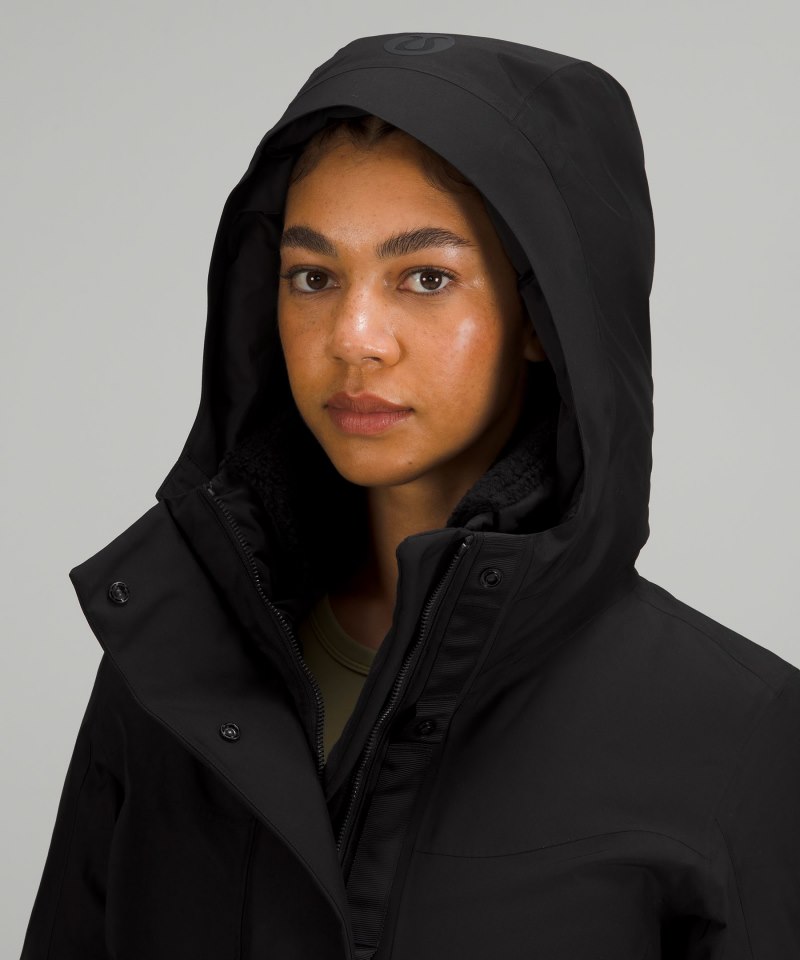 Lululemon Snow Warrior Long Parka Black Online Outlet Sale