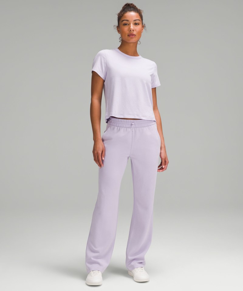 Lululemon Classic-Fit Cotton-Blend T-Shirt Lilac Ether Online Outlet Sale