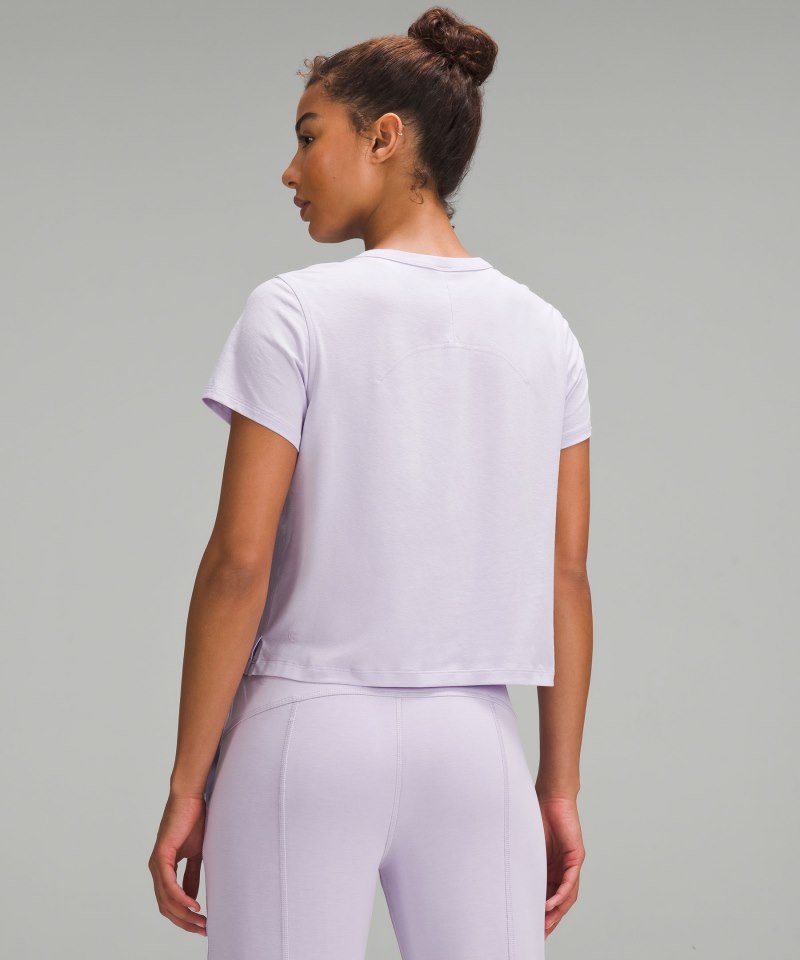 Lululemon Classic-Fit Cotton-Blend T-Shirt Lilac Ether Online Outlet Sale