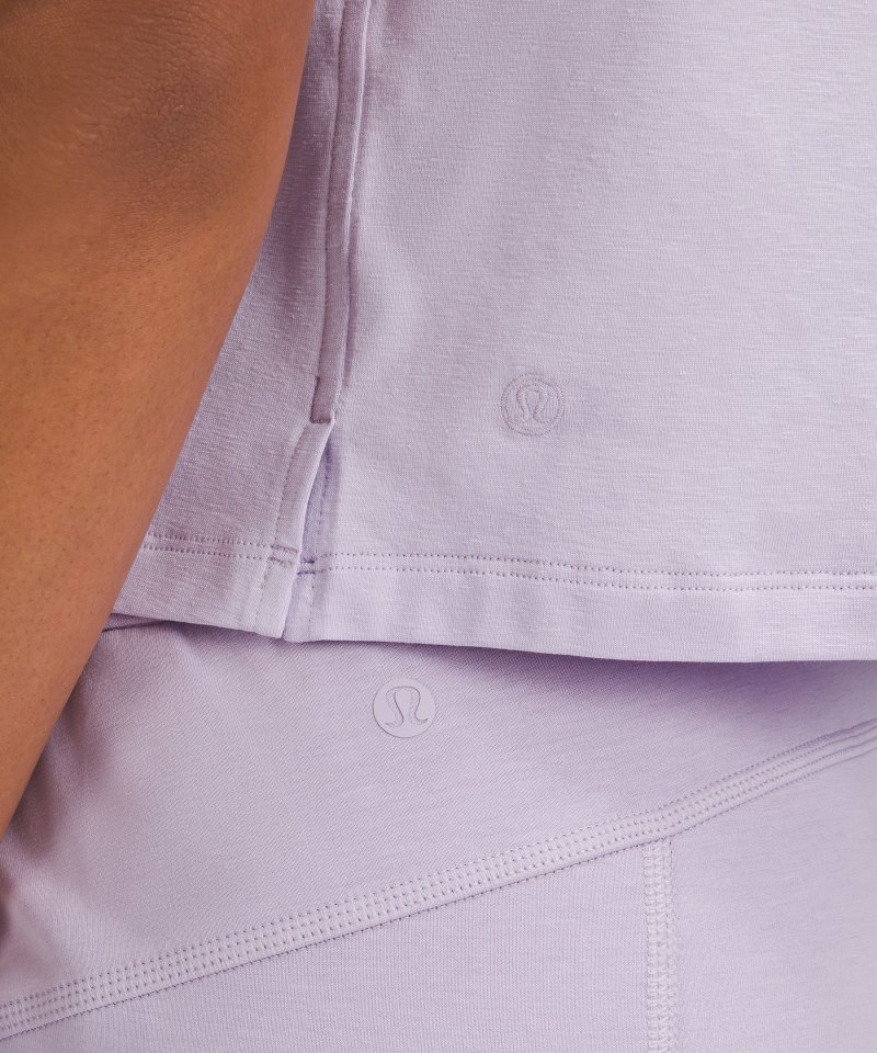 Lululemon Classic-Fit Cotton-Blend T-Shirt Lilac Ether Online Outlet Sale