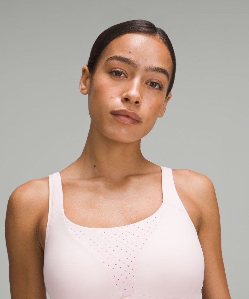 Lululemon Run Times Bra *High Support, B–G Cups Strawberry Milkshake Online Outlet Sale