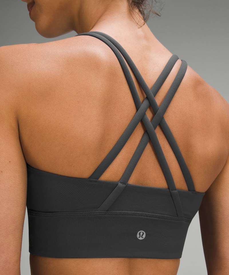 Lululemon lululemon Energy Longline Bra *Medium Support, B–D Cups Graphite Grey Online Outlet Sale