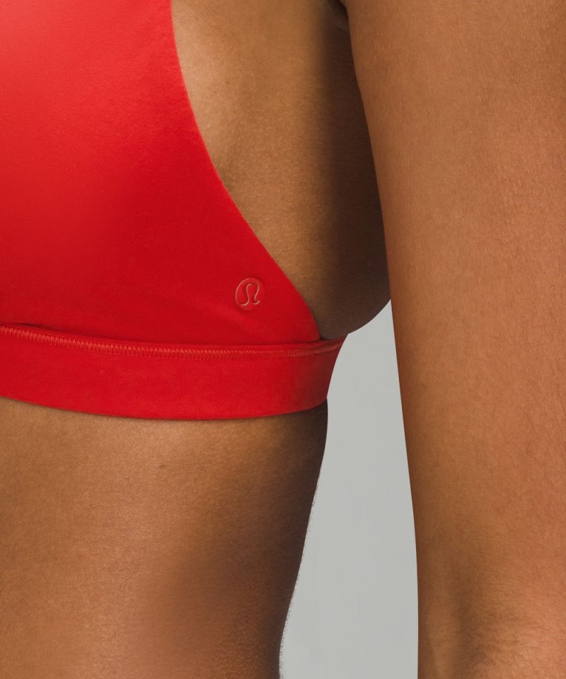 Lululemon Wundermost Ultra-Soft Nulu Triangle Bralette A–D Cups Grenadine Red Online Outlet Sale
