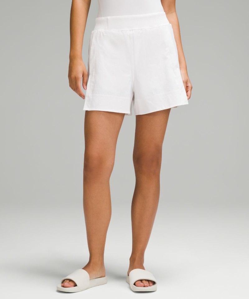 Lululemon Stretch Woven Relaxed-Fit High-Rise Short 4" White Online Outlet Sale