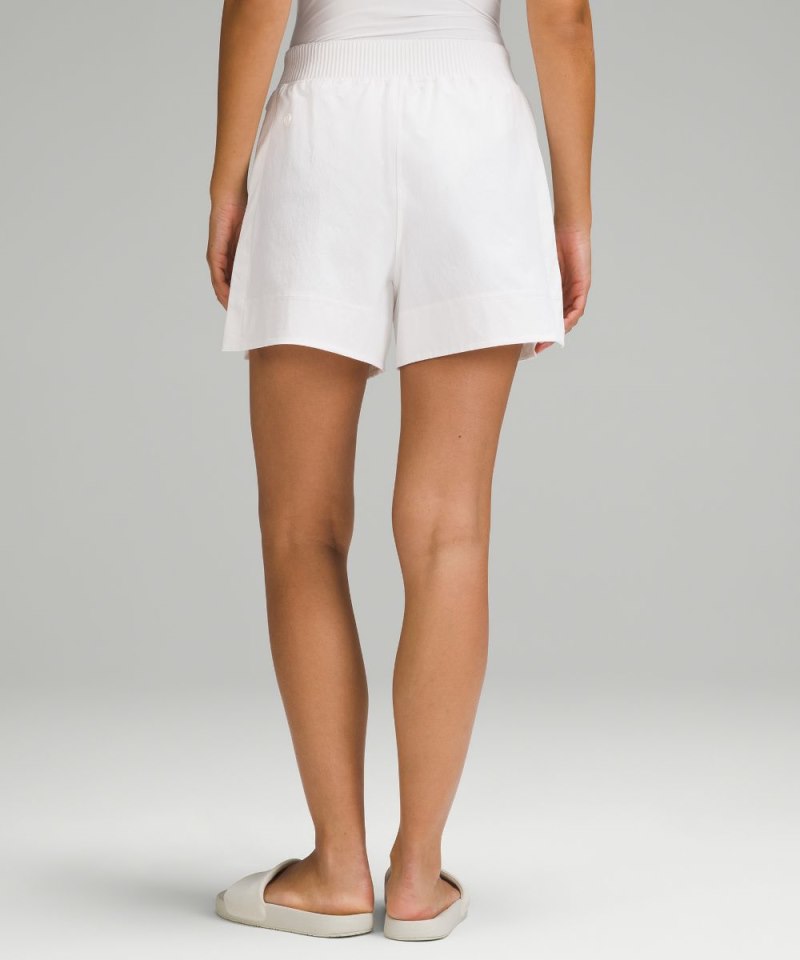 Lululemon Stretch Woven Relaxed-Fit High-Rise Short 4" White Online Outlet Sale