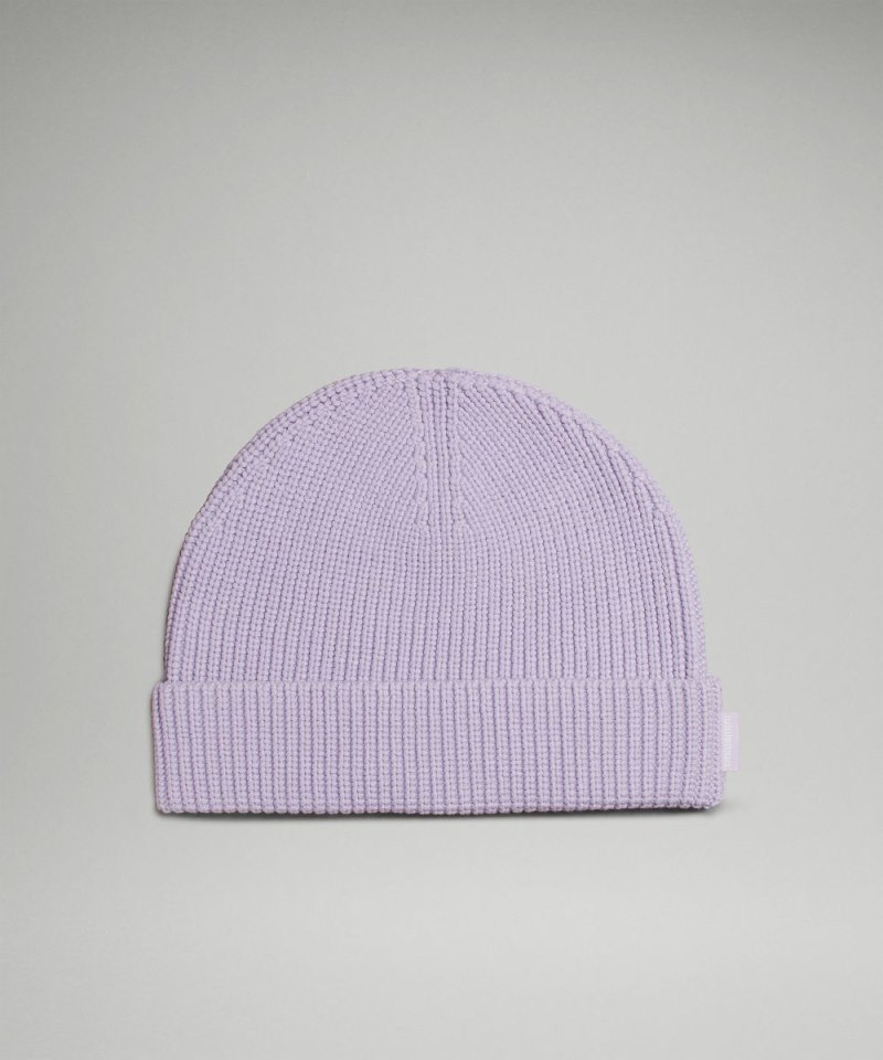 Lululemon Close-Fit Cotton-Blend Ribbed Beanie Lilac Ether Online Outlet Sale