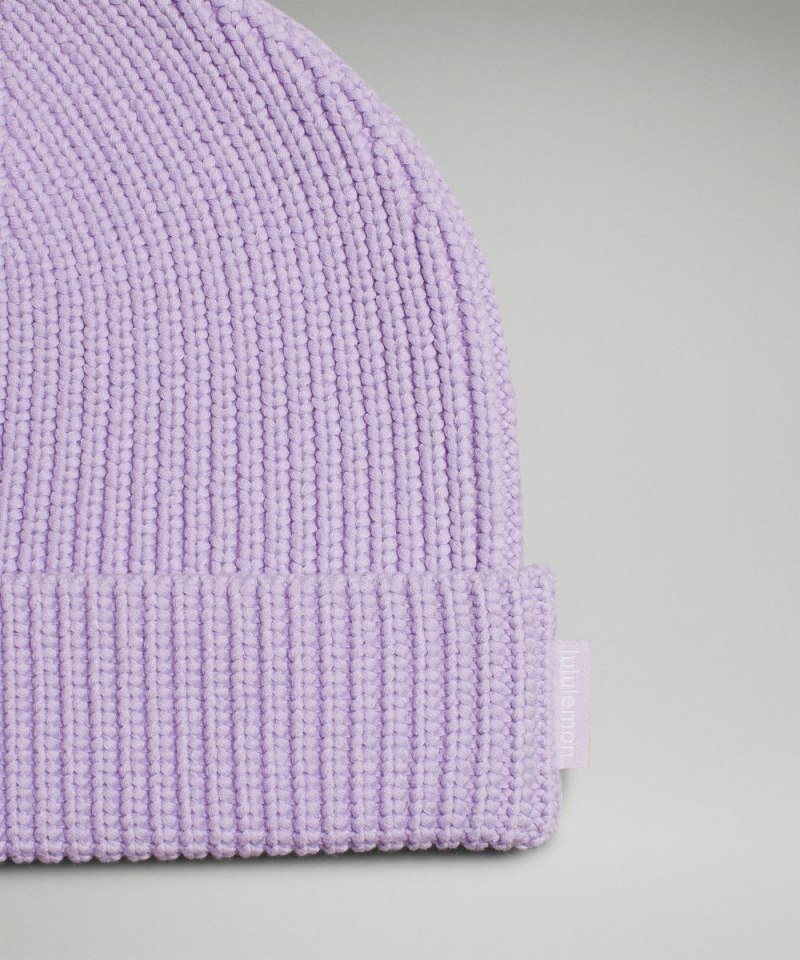 Lululemon Close-Fit Cotton-Blend Ribbed Beanie Lilac Ether Online Outlet Sale