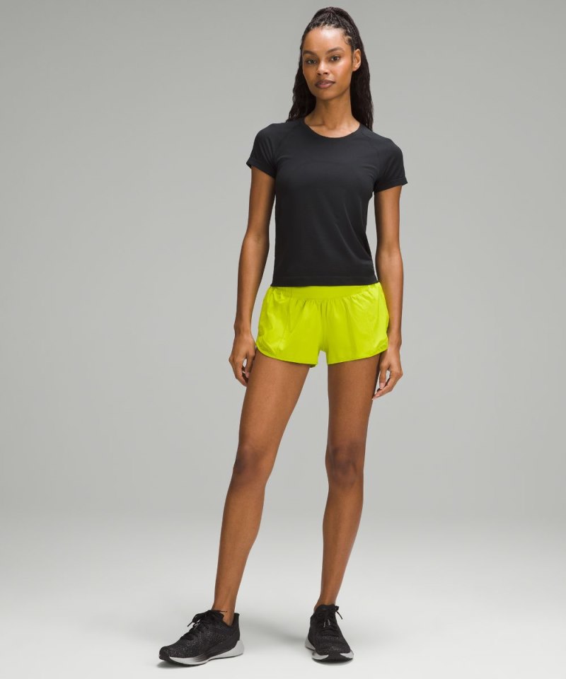 Lululemon Hotty Hot Low-Rise Lined Short 2.5" Lichen Lime Online Outlet Sale