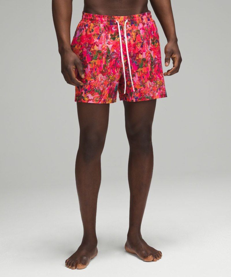 Lululemon Pool Short 5" *Linerless Flower Glide Max Pink Multi Online Outlet Sale