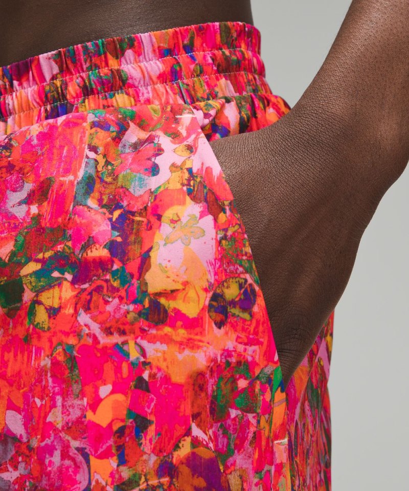 Lululemon Pool Short 5" *Linerless Flower Glide Max Pink Multi Online Outlet Sale