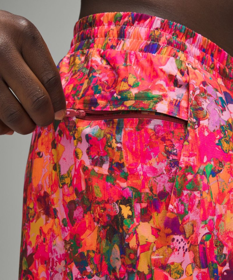 Lululemon Pool Short 5" *Linerless Flower Glide Max Pink Multi Online Outlet Sale