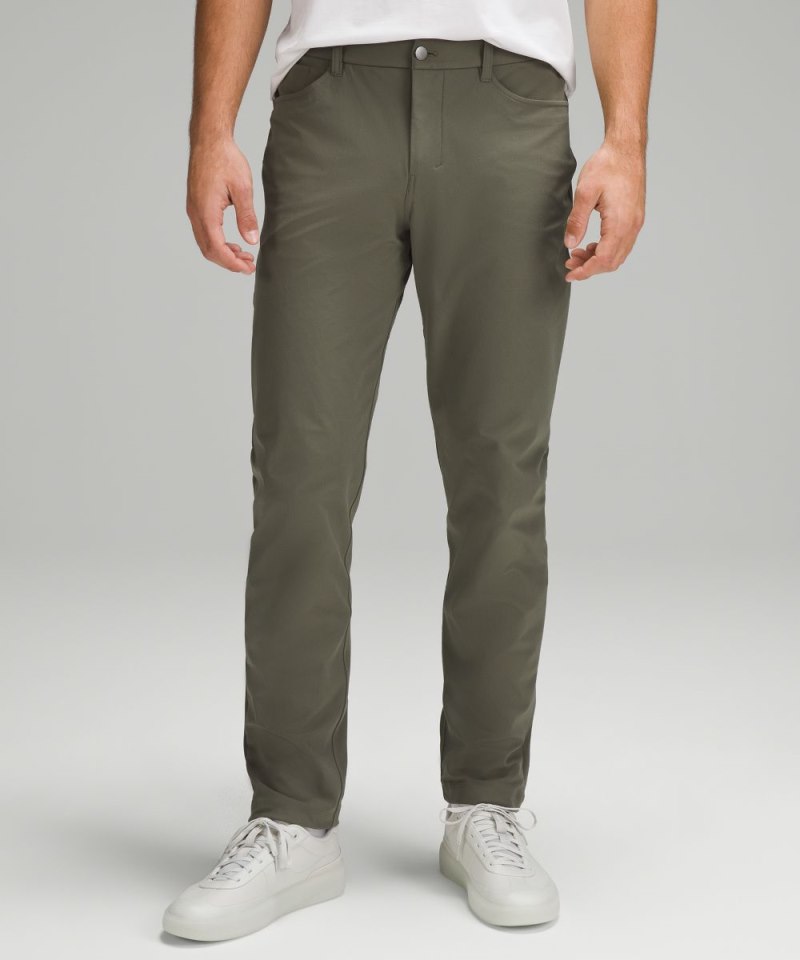 Lululemon ABC Classic-Fit 5 Pocket Pant 28"L *Warpstreme Army Green Online Outlet Sale