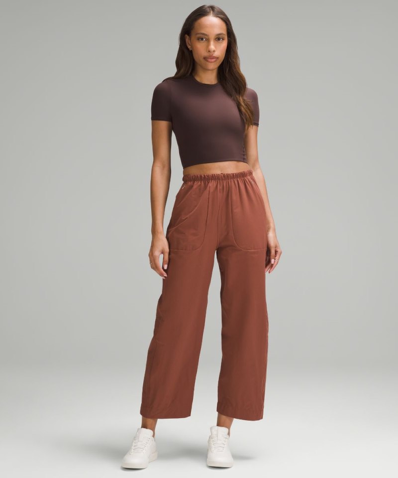 Lululemon Lightweight Mid-Rise Barrel-Leg Cropped Pant Ancient Copper Online Outlet Sale