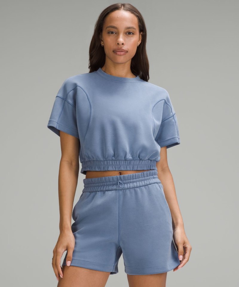 Lululemon Softstreme Gathered T-Shirt Oasis Blue Online Outlet Sale