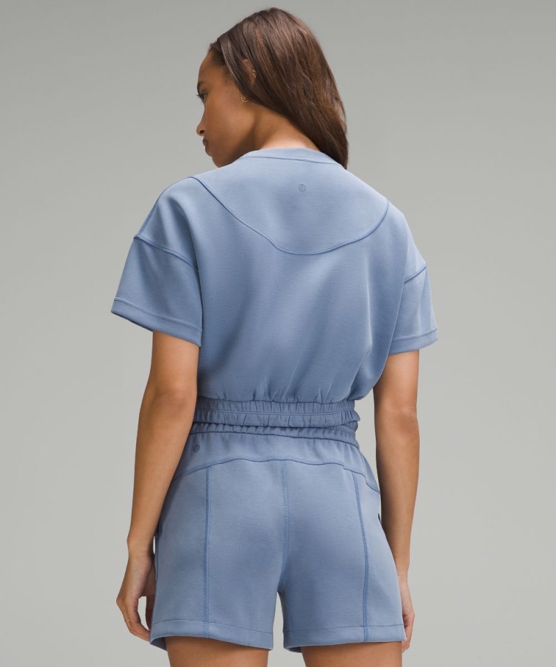 Lululemon Softstreme Gathered T-Shirt Oasis Blue Online Outlet Sale