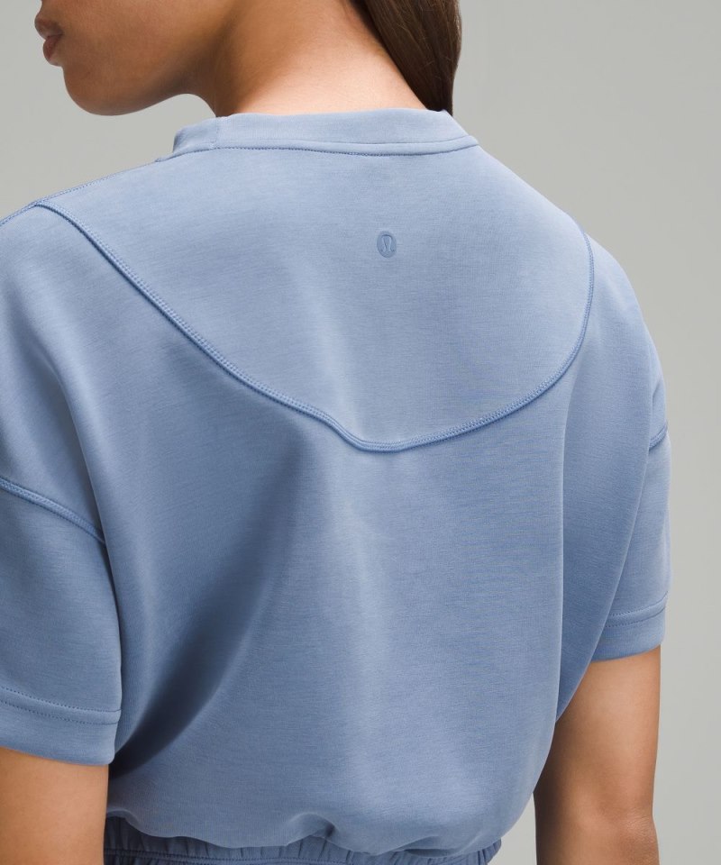 Lululemon Softstreme Gathered T-Shirt Oasis Blue Online Outlet Sale