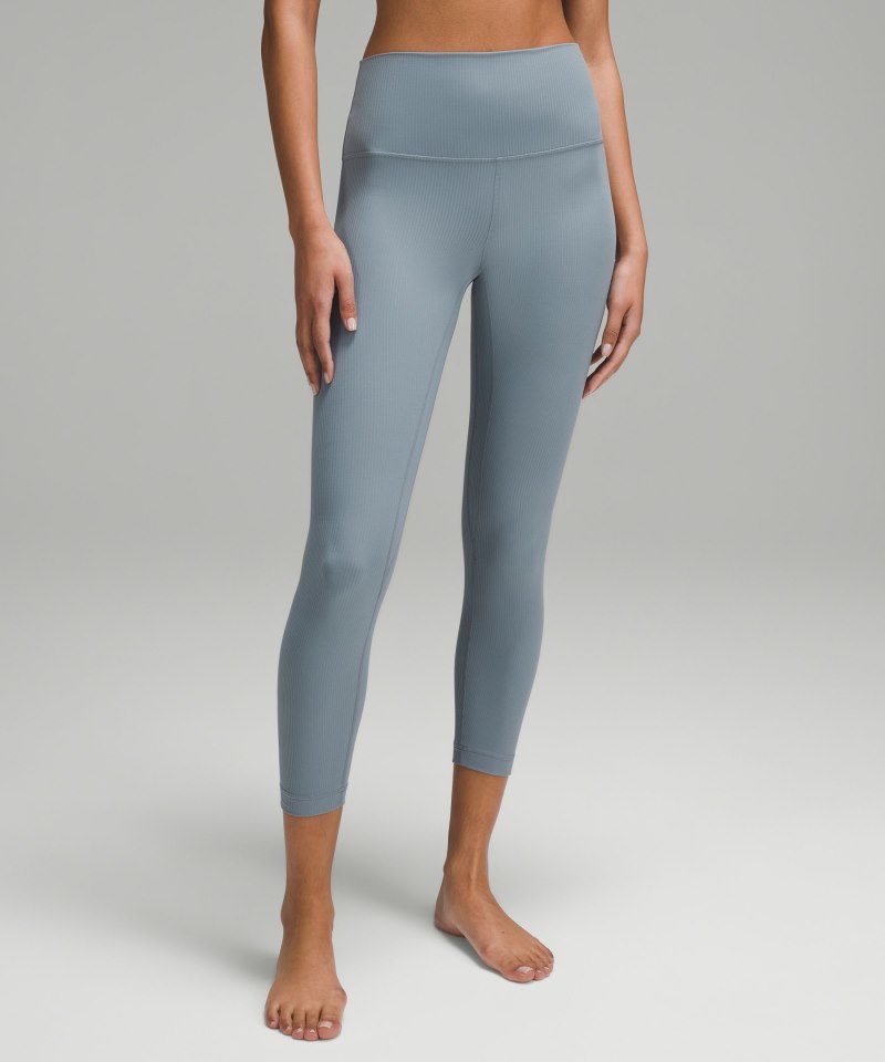 Lululemon lululemon Align™ Ribbed High-Rise Pant 25" Belgian Blue Online Outlet Sale