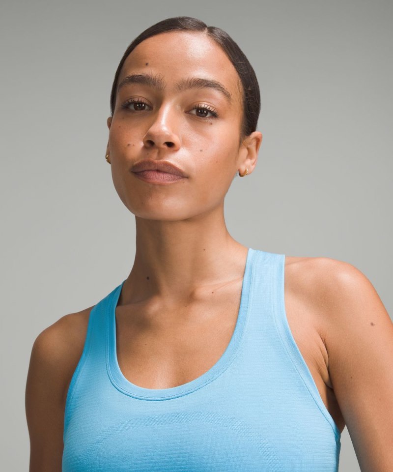 Lululemon Swiftly Tech Racerback Tank Top 2.0 *Race Length Kayak Blue Light / Kayak Blue Light Online Outlet Sale