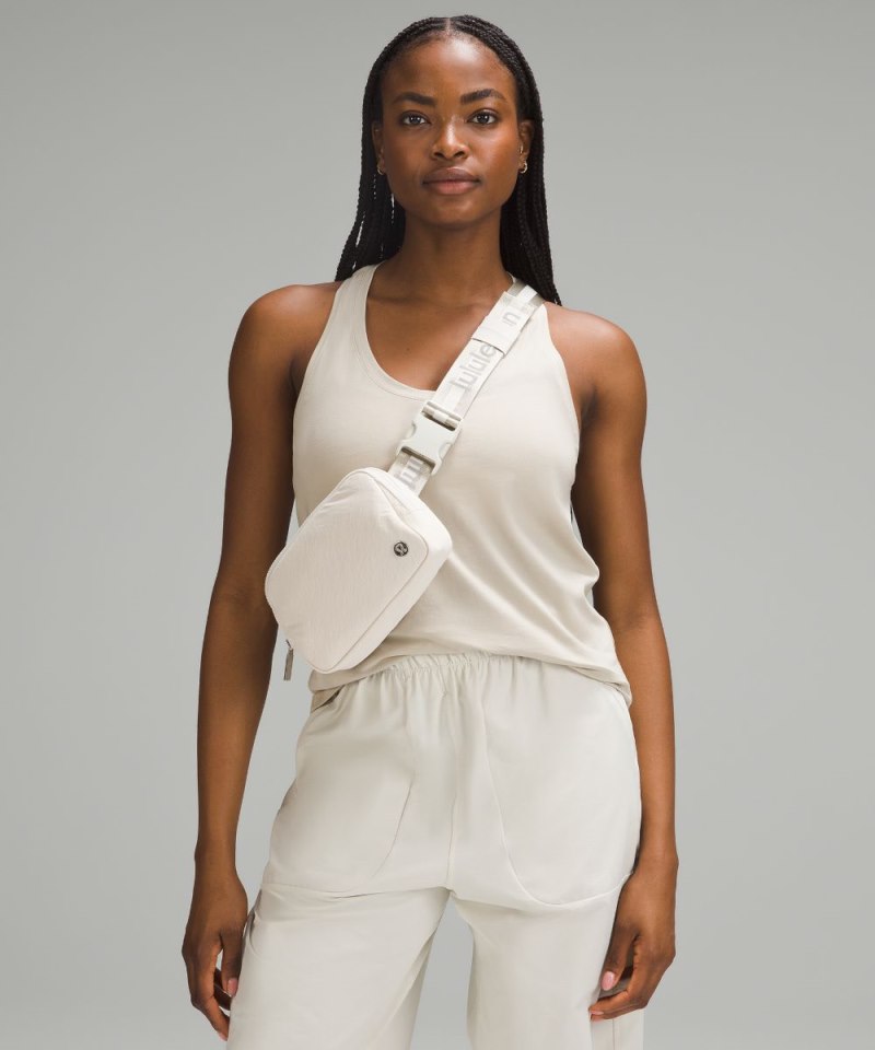 Lululemon Everywhere Belt Bag 1L *Wordmark White Opal / Raw Linen / White Online Outlet Sale