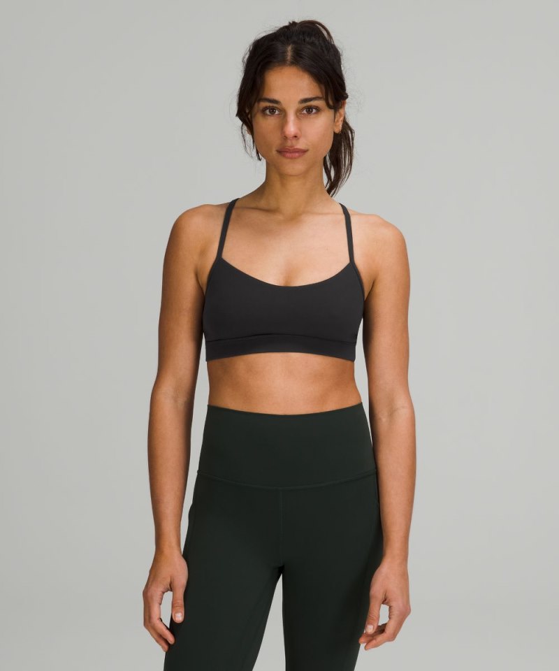 Lululemon Flow Y Bra Nulu *Light Support, A–C Cups Black Online Outlet Sale