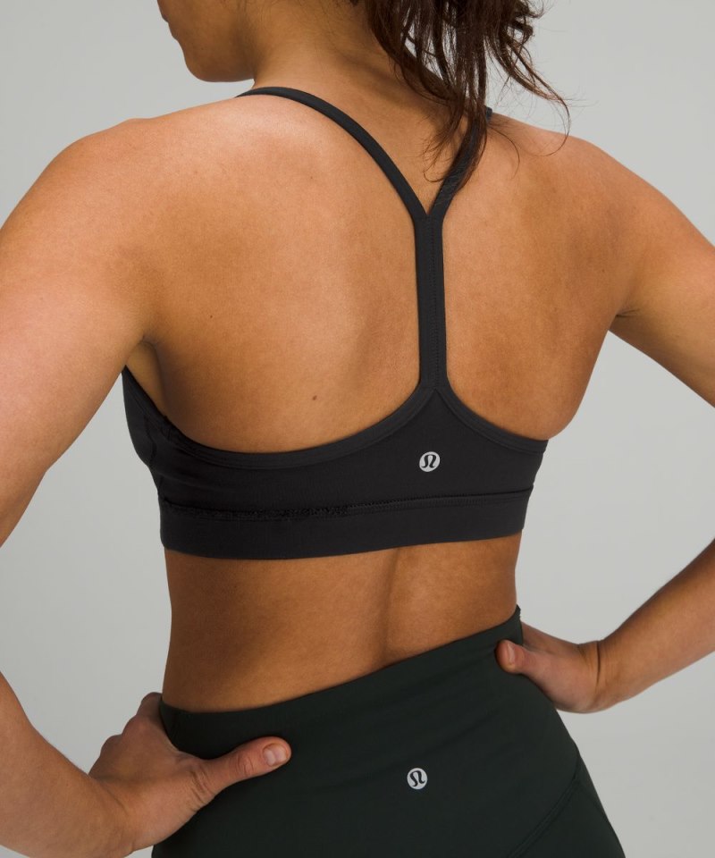 Lululemon Flow Y Bra Nulu *Light Support, A–C Cups Black Online Outlet Sale