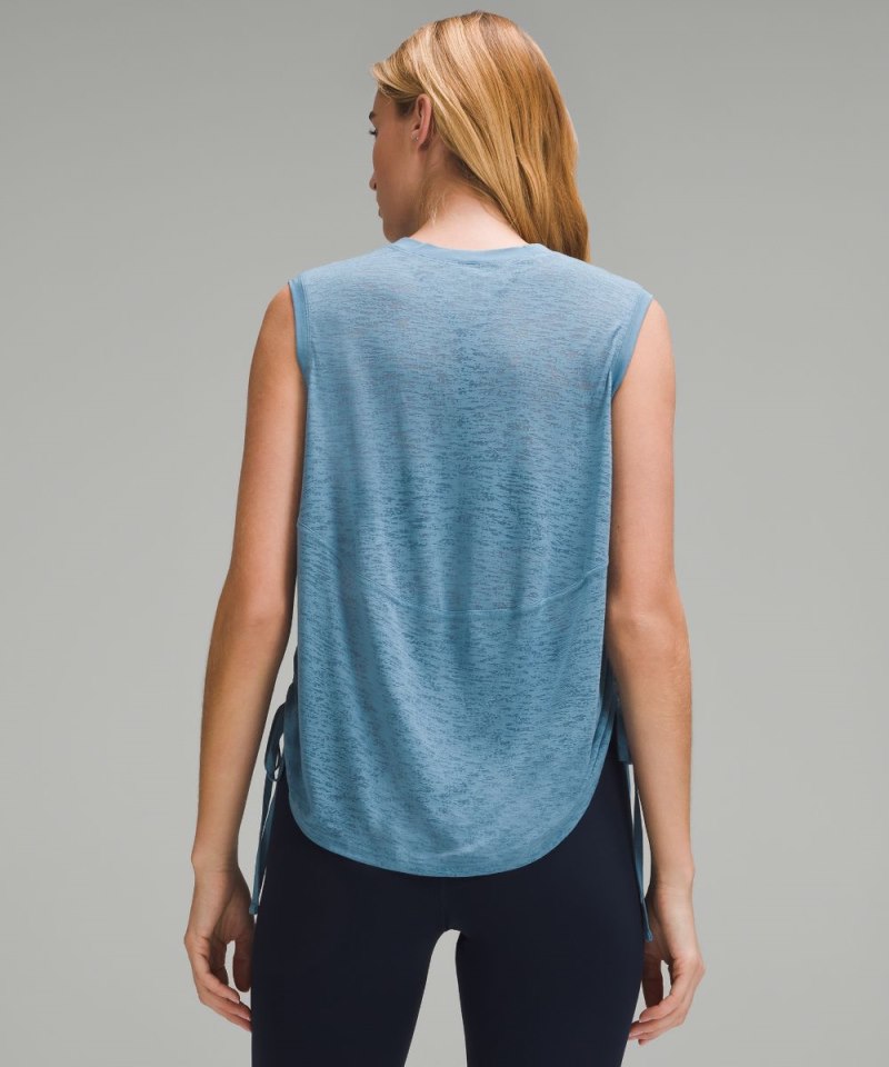 Lululemon Side-Cinch Tank Top Utility Blue Online Outlet Sale