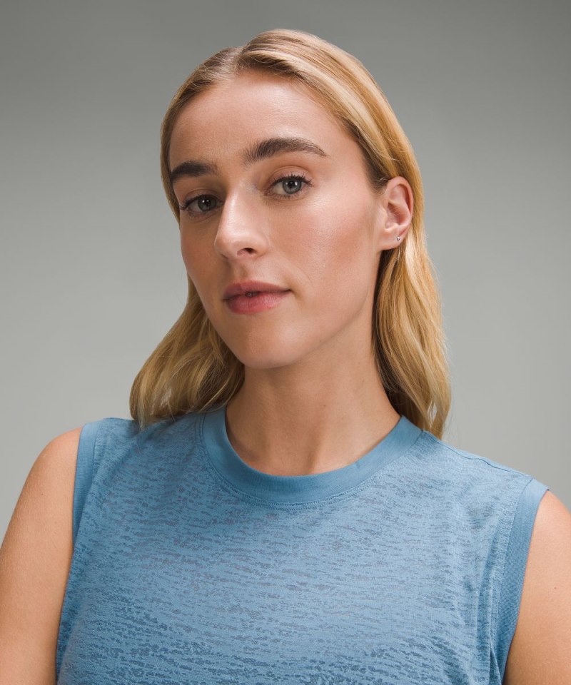 Lululemon Side-Cinch Tank Top Utility Blue Online Outlet Sale