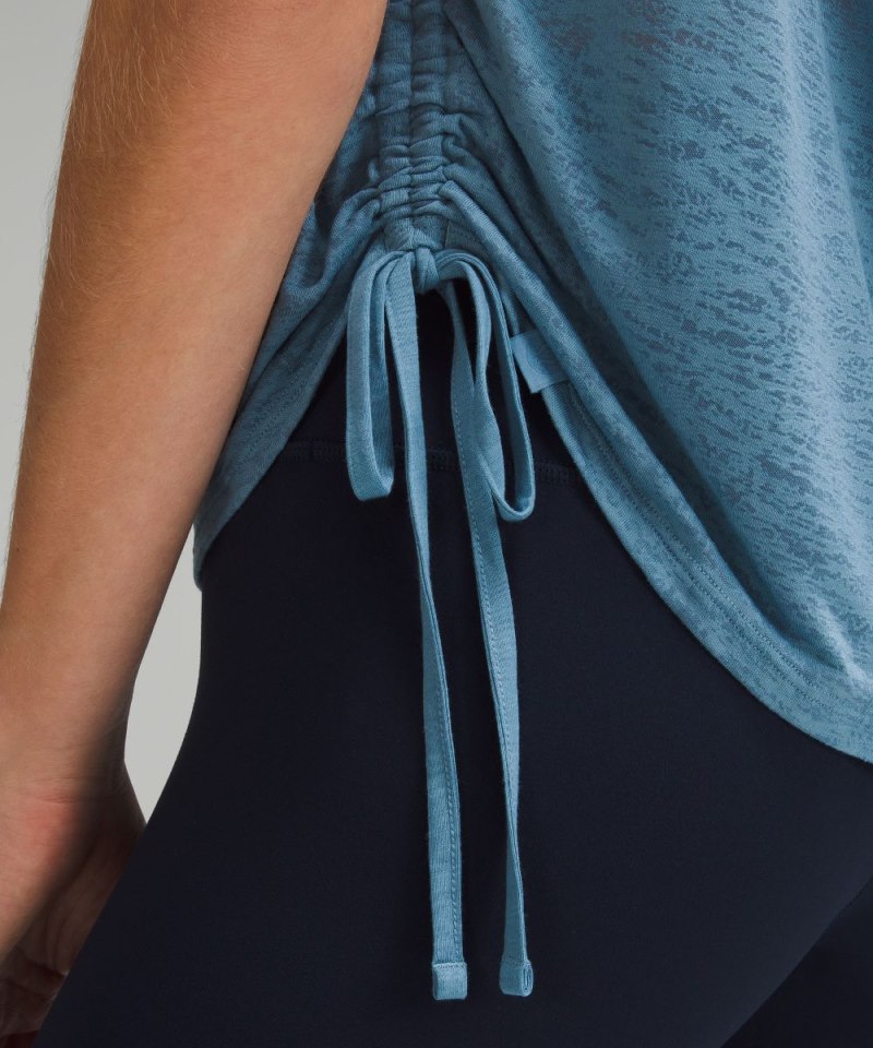 Lululemon Side-Cinch Tank Top Utility Blue Online Outlet Sale