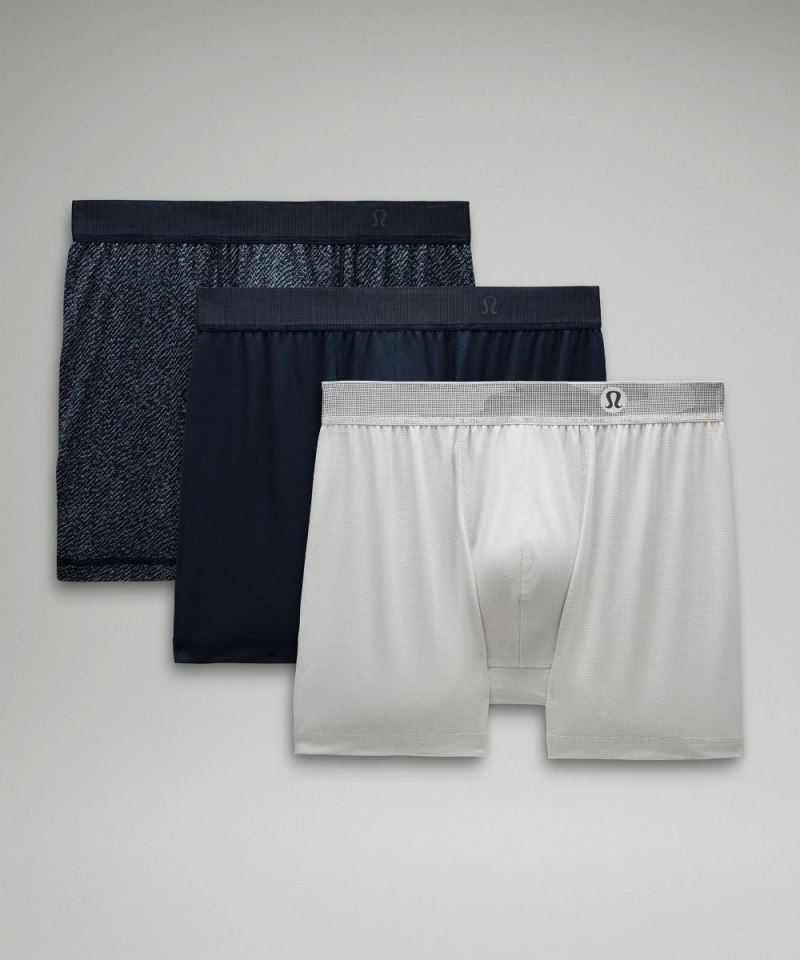 Lululemon Always In Motion Mesh Boxer 5" *3 Pack Staccato River Blue Classic Navy / True Navy / Vapor Online Outlet Sale