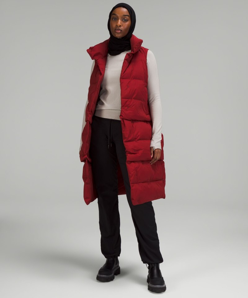 Lululemon Transformable Parka Dark Sport Red Online Outlet Sale