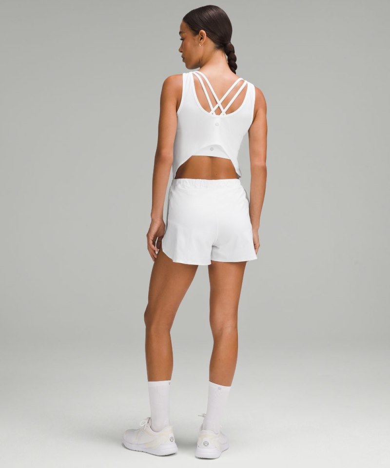 Lululemon Open-Back Running Romper 3" White Online Outlet Sale