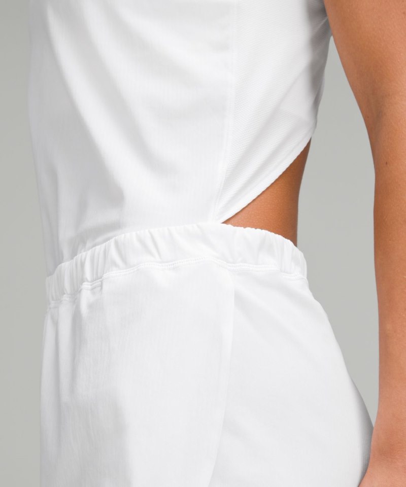 Lululemon Open-Back Running Romper 3" White Online Outlet Sale