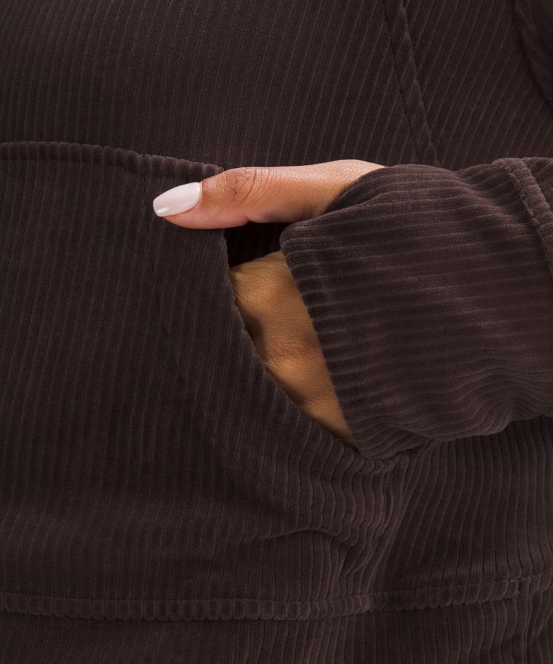 Lululemon Scuba Oversized Hoodie *Velvet Cord Espresso (not available) Online Outlet Sale