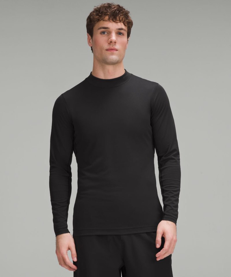 Lululemon Mockneck Golf Long-Sleeve Baselayer Black Online Outlet Sale
