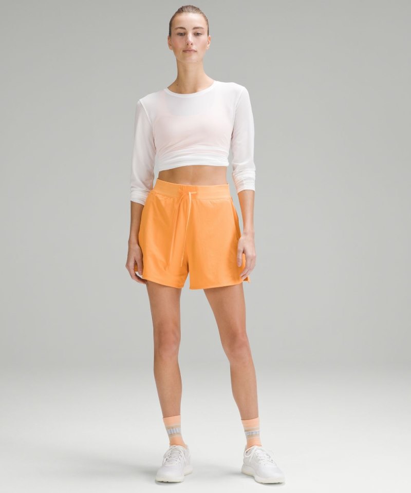 Lululemon License to Train High-Rise Short 4" Mango Dream Online Outlet Sale
