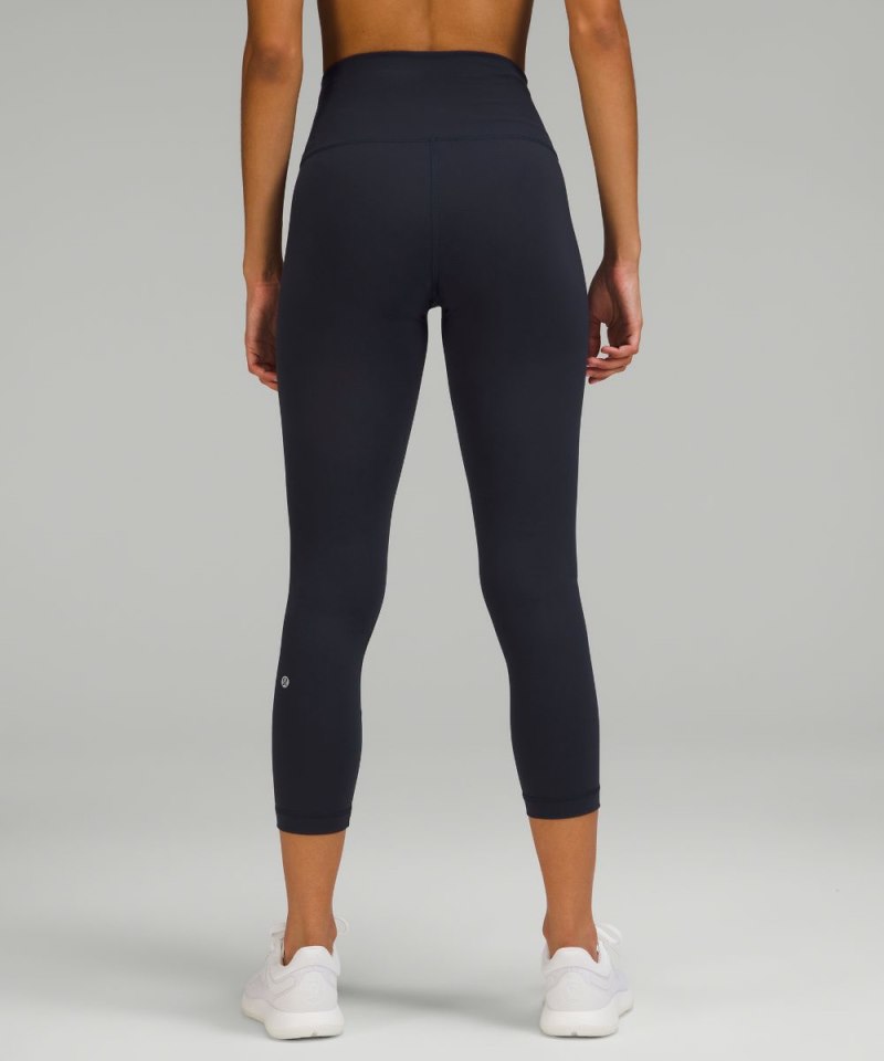 Lululemon Wunder Train High-Rise Crop 23" True Navy Online Outlet Sale