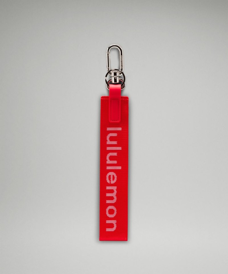 Lululemon Never Lost Keychain Lulu Red / White Online Outlet Sale