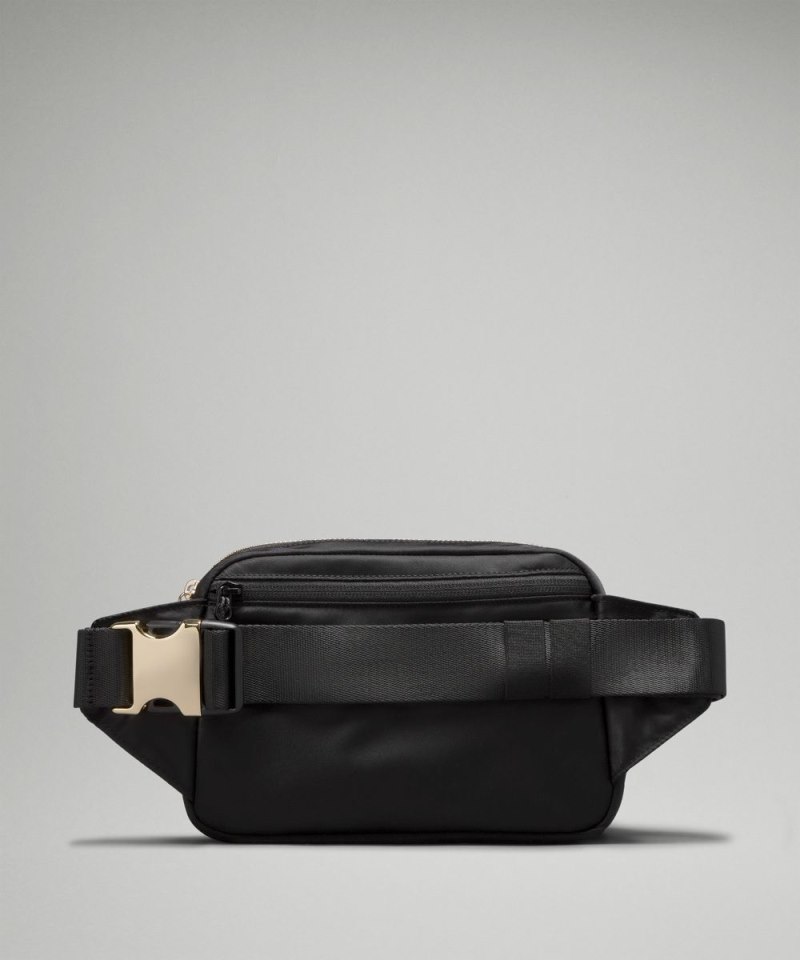 Lululemon Everywhere Belt Bag Large 2L *Metal Hardware Black / Gold Online Outlet Sale