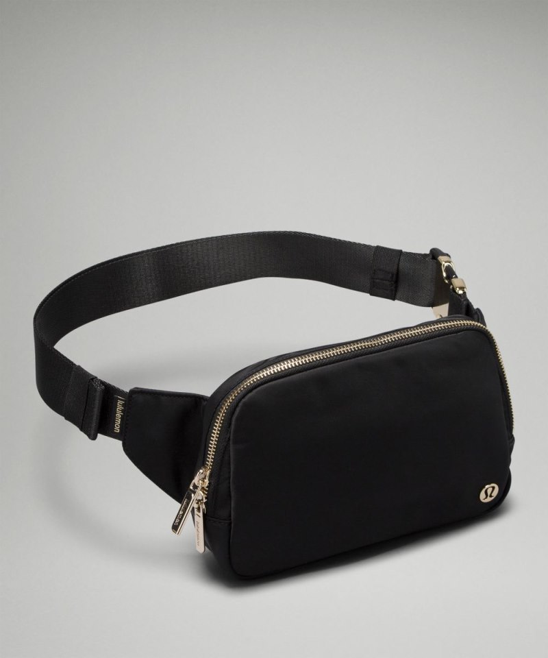 Lululemon Everywhere Belt Bag Large 2L *Metal Hardware Black / Gold Online Outlet Sale